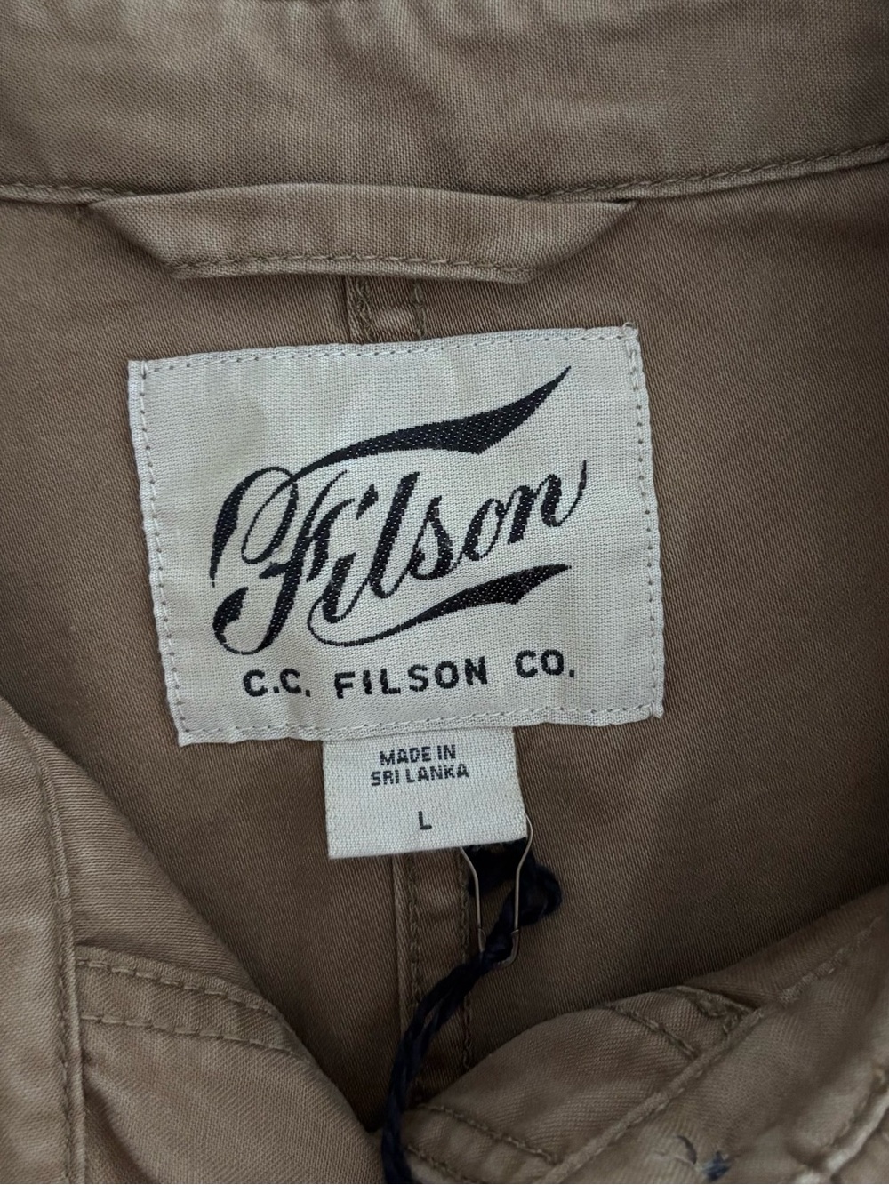 Filson Jac Shirt Women’s L Dark Tan Utility Shirt Jacket NWT - Picture 6 of 11